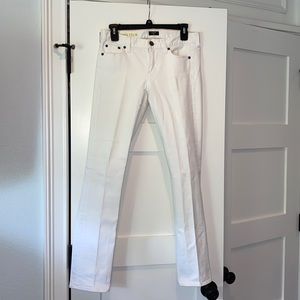 Jcrew matchstick stretch white jeans